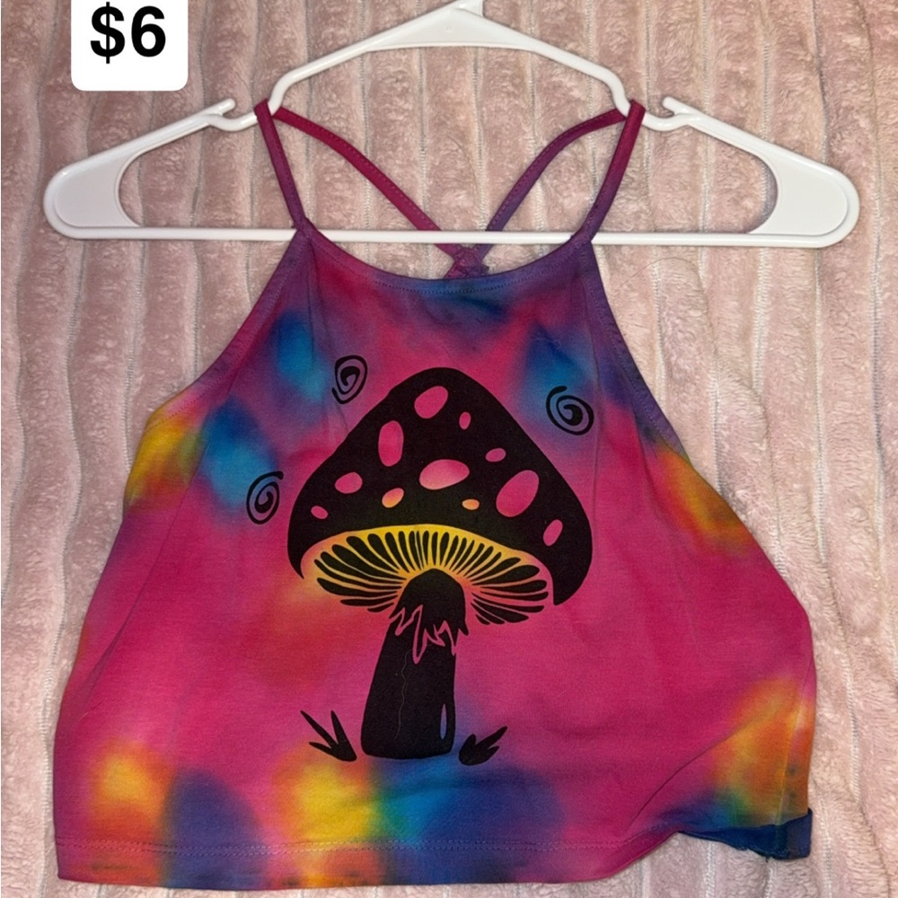 EARTHBOUND Multicolor Tie-Dye Mushroom Tank